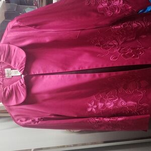 Chicos Floral Jacket Size 2